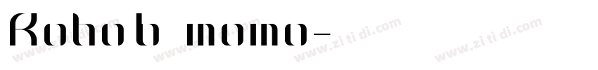 Roboto momo字体转换